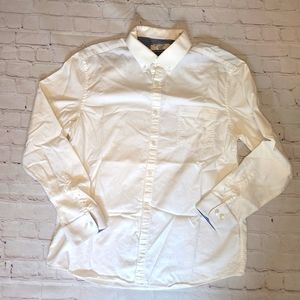 Men's size 17 34/35 Penguine Heritage Slim White Button Down Shirt